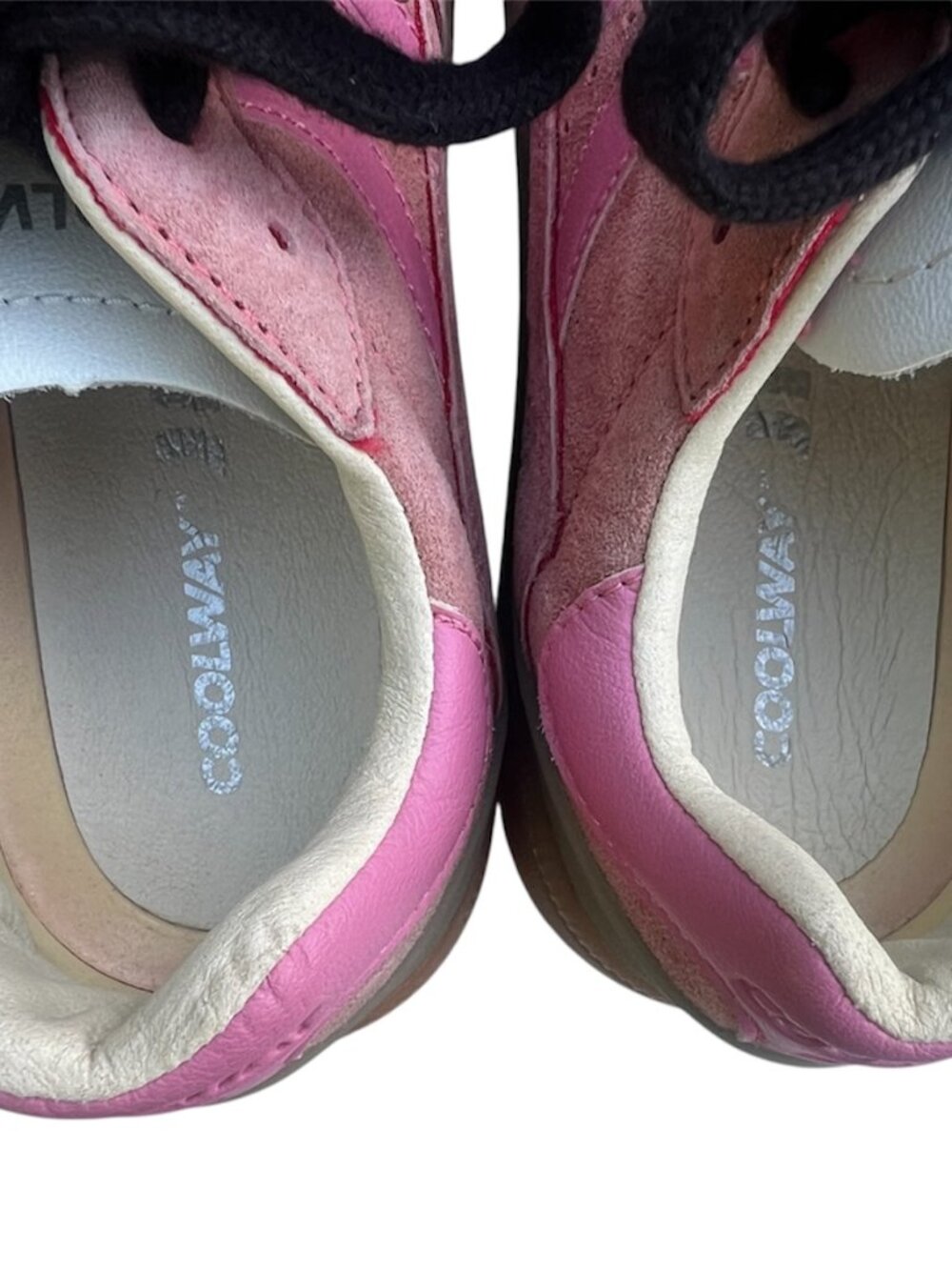 Coolway Goal Pink Suede Sneakers Women Size 9 Low Profile Retro Skate Shoes - Picture 6 of 9